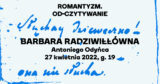 „Barbara Radziwiłłówna” | Romantyzm. Od-czytywanie