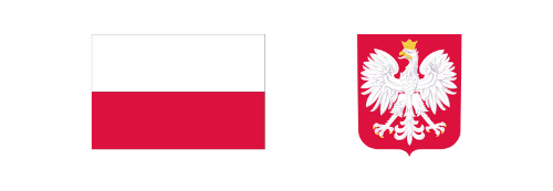 Logo: Flaga i godło