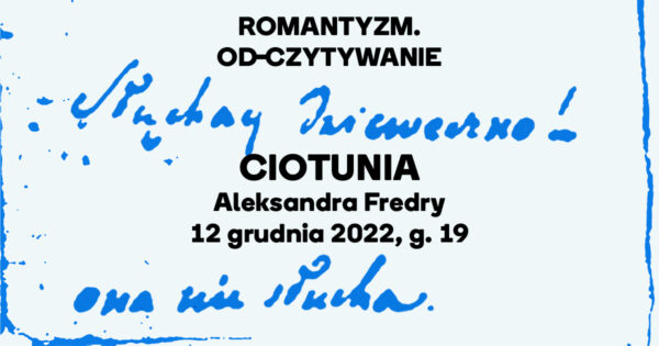 „Ciotunia” | Romantyzm. Od-czytywanie