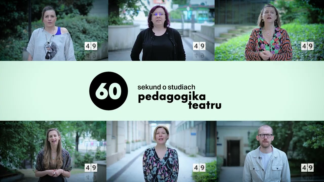 60 sekund o studiach Pedagogika Teatru | Maciej Kowalczyk